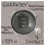 Exceptional 1889 4 Doubles Guernesey
