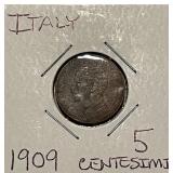 Italy 1909 5 Centesimi