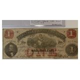 May 1862 VA Dollar Bearer Note