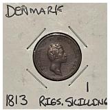 1813 Denmark Skilling Really nice