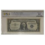 Cert. UNC 64 1957 Silver Certificate
