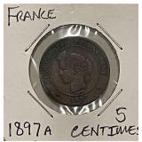 1897A France 5 Centimes - Paris
