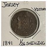 1841 Jersey 1/26 Shilling really nice!