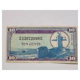 1969 Series 681 10 Cents Military Payment Certific