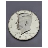 1993-S Clad Proof Kennedy Half Dollar