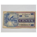 1968 Series 661 10 Cents Military Payment Certific