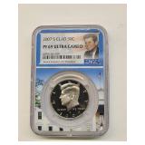 NGC Graded PF69 Ultra Cameo 2007-S Clad Proof Kenn