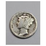 Silver 1924-S Mercury Dime