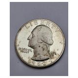 1983-S Clad Proof Washington Quarter