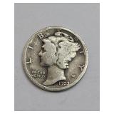 Silver 1923 Mercury Dime