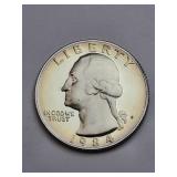1984-S Clad Proof Washington Quarter