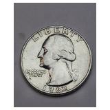 High Grade Silver 1962 Washington Quarter