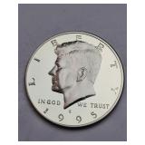 1995-S Clad Proof Kennedy Half Dollar