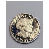 1981-S Proof Susan B. Anthony Dollar