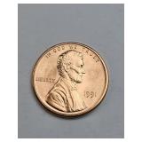 Mint State 1991 Lincoln Penny