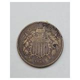 1865 Two Cent Piece