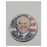 Colorized 2004-D Cheney Washington Quarter