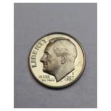 1987-S Proof Roosevelt Dime