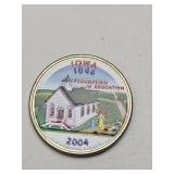 Colorized 2004-D Washington Quarter