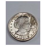 1981-S Proof Susan B. Anthony Dollar