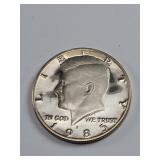 1985-S Claf Plated Kennedy Half Dollar