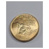 Gold Plated 2004-D Washington Quarter