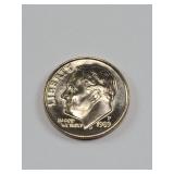 BU 1989 Roosevelt Dime
