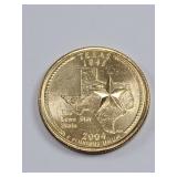 Gold Plated 2004 Washington Quarter
