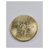 Gold Plated 2003-D Washington Quarter
