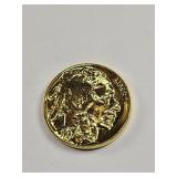 Gold Plated 1937 Buffalo Nickel