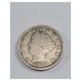 Partial Liberty 1900 V-Nickel