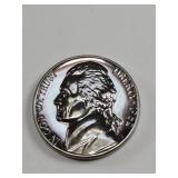 Blue Toned 1962 Proof Jefferson Nickel