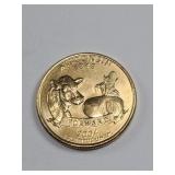 Gold Plated 2004-D Washington Quarter