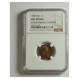 NGC Graded 1909 VDB Wheat Penny