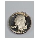 1985-S Clad Proof Washington Quarter