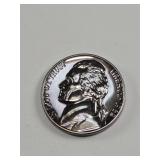 Blue Toned 1962 Proof Jefferson Nickel