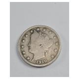 Partial Liberty 1910 V-Nickel