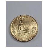 Gold Plated 2003 Washington Quarter