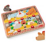 Melissa & Doug Happy Hens Push to Pop Puzzle