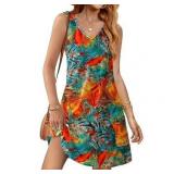 Fantaslook Summer Sleeveless Floral Dress