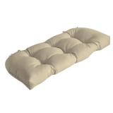 Tufted Outdoor Wicker Settee Cushion 41.5x18in