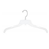 100ct Break-Resistant Clear Hangers 17in