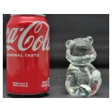 4in Glass Bear Figurine