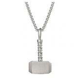 22in Marvel Thor Hammer Pendant Necklace