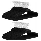 100ct Slim Velvet Hangers Amazon Basics