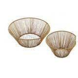 2pc Deep Golden Baskets 47th & Main