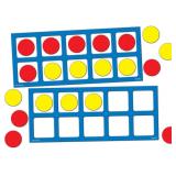 20pc EAI Jumbo Magnetic QuietShape Ten Frames Set
