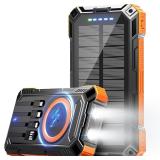 Solar Power Bank 49800mAh Wireless Charger