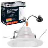 6in LED Color Changing Recessed Light Trim