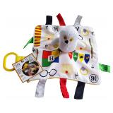 Wizard Owl Stroller Tag Blanket Toy 10x10in